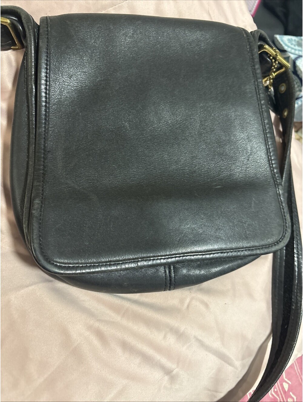 Coach Medium Black Leather